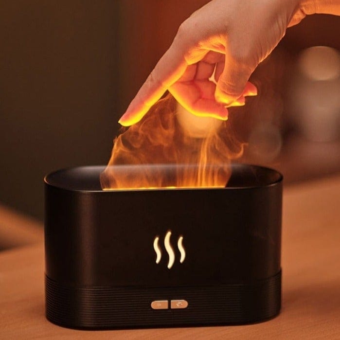 Quincelle - Flaming Effect Humidifier & Ultrasonic Cool Mist Aroma Diff... — View 3