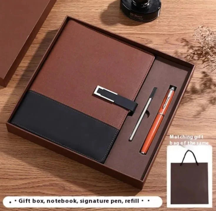 Business Thickening Notebook Soft Leather High-grade Gift Set — View 29