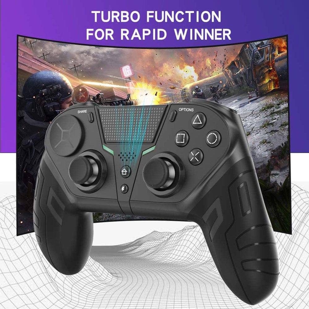 TurboGrip Wireless Gaming Controller Hall Effect Anti - Drift 4 Paddles PS4 PS5 PC Switch Android iOS - Quincelle.co