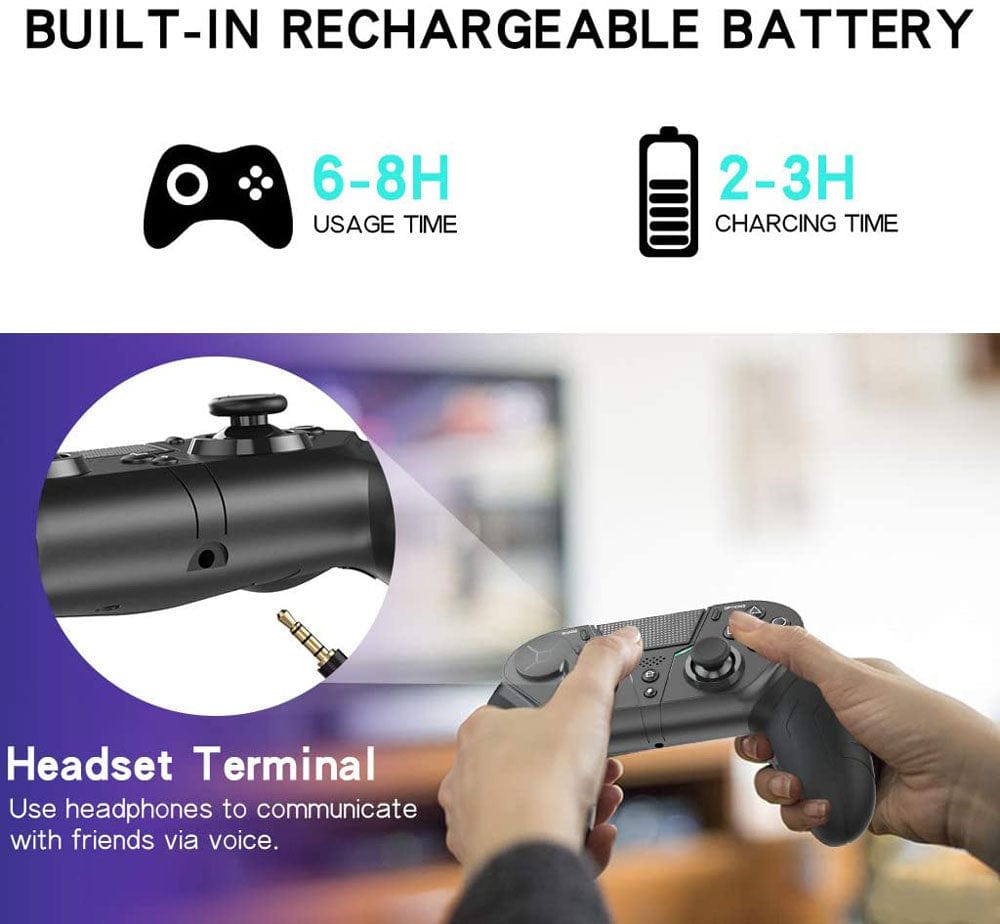 TurboGrip Wireless Gaming Controller Hall Effect Anti - Drift 4 Paddles PS4 PS5 PC Switch Android iOS - Quincelle.co