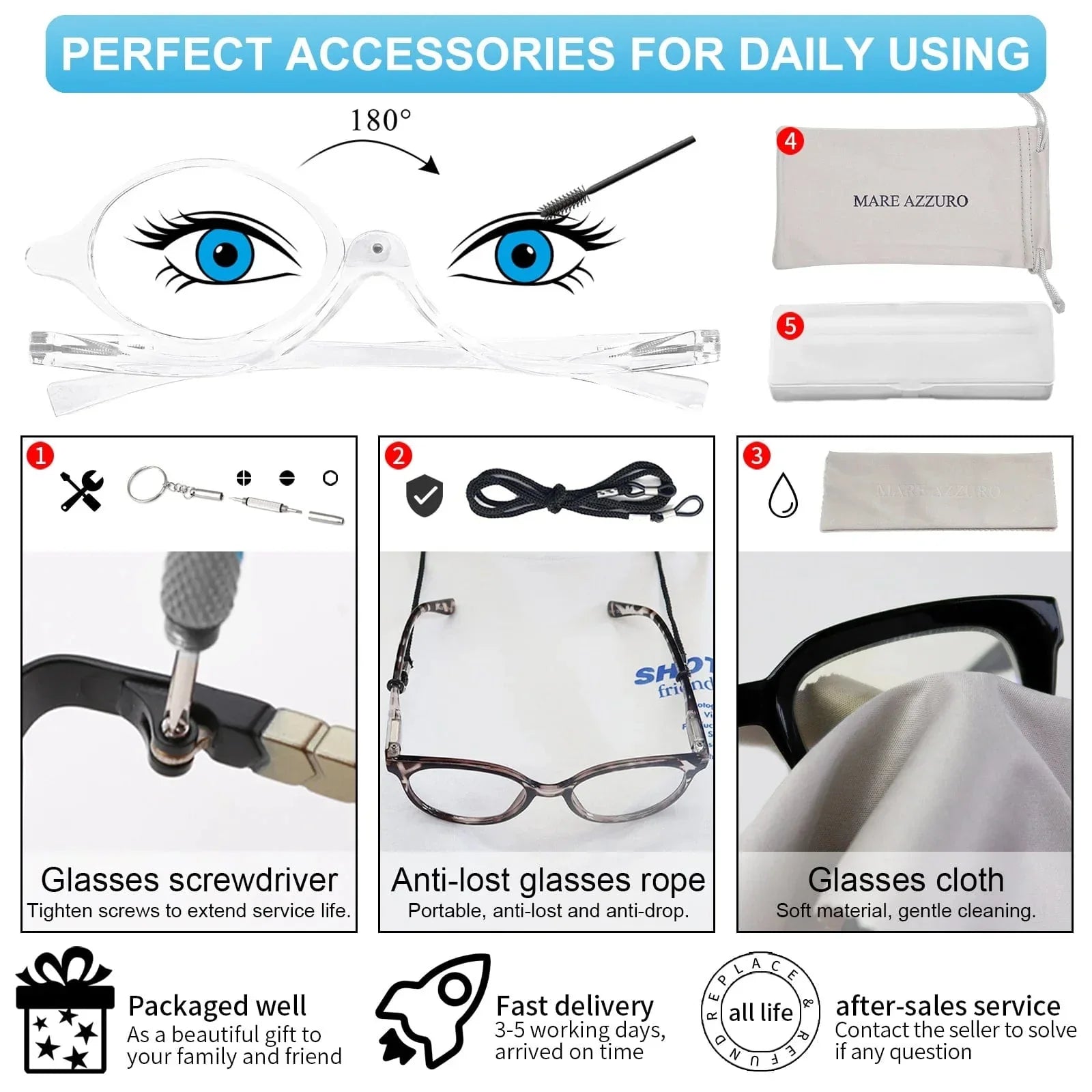 Quincelle: Makeup Reading Glasses for Women — View 7
