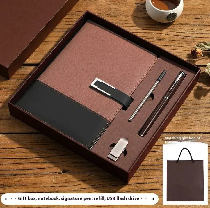 Business Thickening Notebook Soft Leather High-grade Gift Set — View 16