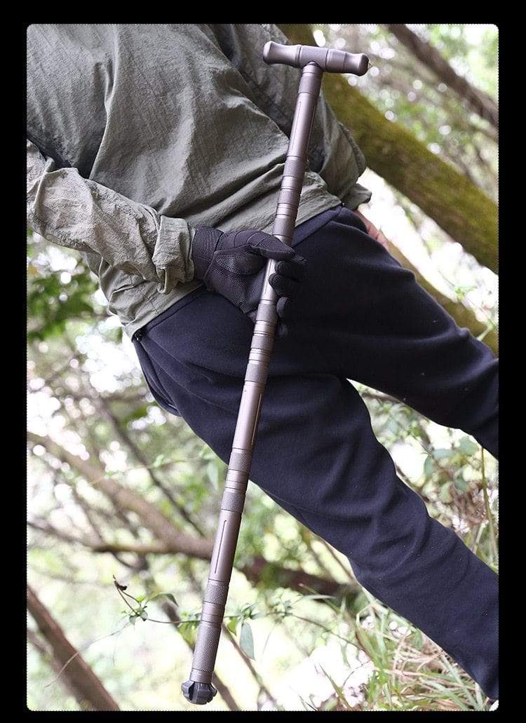Heavy Duty Collapsible Walking Stick - Best Multifunctional Trekking Hik... — View 15