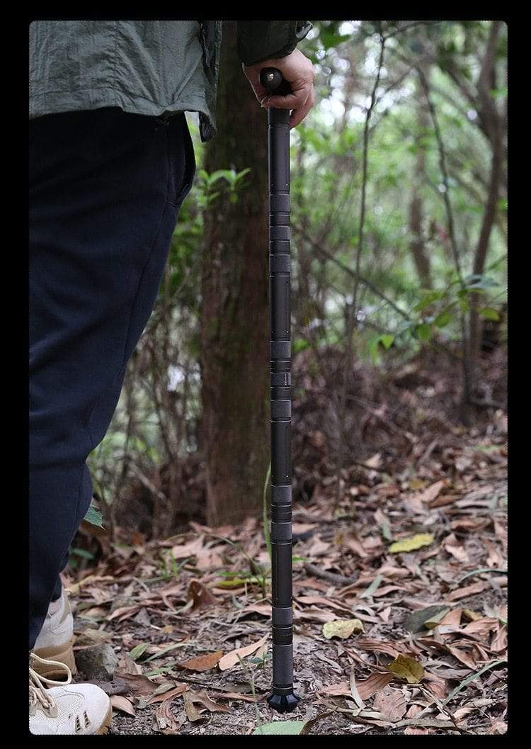 Heavy Duty Collapsible Walking Stick - Best Multifunctional Trekking Hik... — View 7