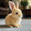 SnuggleHop Interactive Plush Bunny – Hops, Wiggles Ears, Touch - Activated, PP Cotton, Leash Included - Quincelle.co