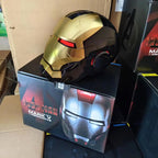 Iron Man MK5 MK50 Voice Control Cosplay Helmet 11 - Servo LED 1:1 Scale Wearable Prop Adults Silver Gold - Quincelle.co