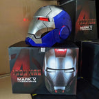Iron Man MK5 MK50 Voice Control Cosplay Helmet 11 - Servo LED 1:1 Scale Wearable Prop Adults Silver Gold - Quincelle.co