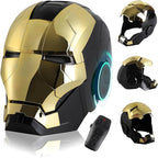Iron Man MK5 MK50 Voice Control Cosplay Helmet 11 - Servo LED 1:1 Scale Wearable Prop Adults Silver Gold - Quincelle.co
