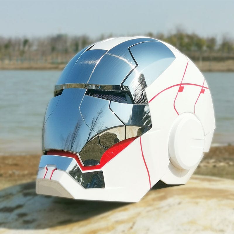 Iron Man MK5 MK50 Voice Control Cosplay Helmet 11 - Servo LED 1:1 Scale Wearable Prop Adults Silver Gold - Quincelle.co