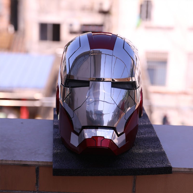 Iron Man MK5 MK50 Voice Control Cosplay Helmet 11 - Servo LED 1:1 Scale Wearable Prop Adults Silver Gold - Quincelle.co