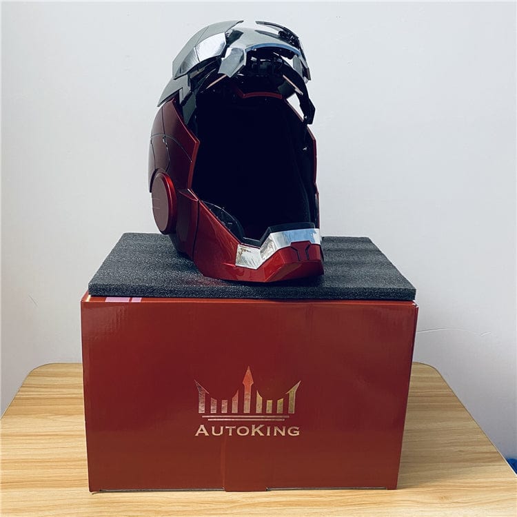 Iron Man MK5 MK50 Voice Control Cosplay Helmet 11 - Servo LED 1:1 Scale Wearable Prop Adults Silver Gold - Quincelle.co