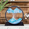Kinetic Moving Sand Art Picture | Liquid Motion Glass Frame Desktop Decor - Quincelle.co