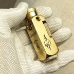 Luxury Japanese Brass Lighter – Premium Heavy - Duty Windproof Pocket Lighter - Quincelle.co
