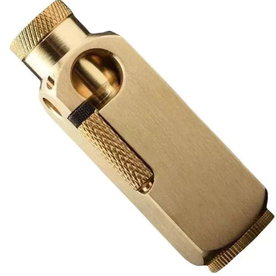 Luxury Japanese Brass Lighter – Premium Heavy - Duty Windproof Pocket Lighter - Quincelle.co