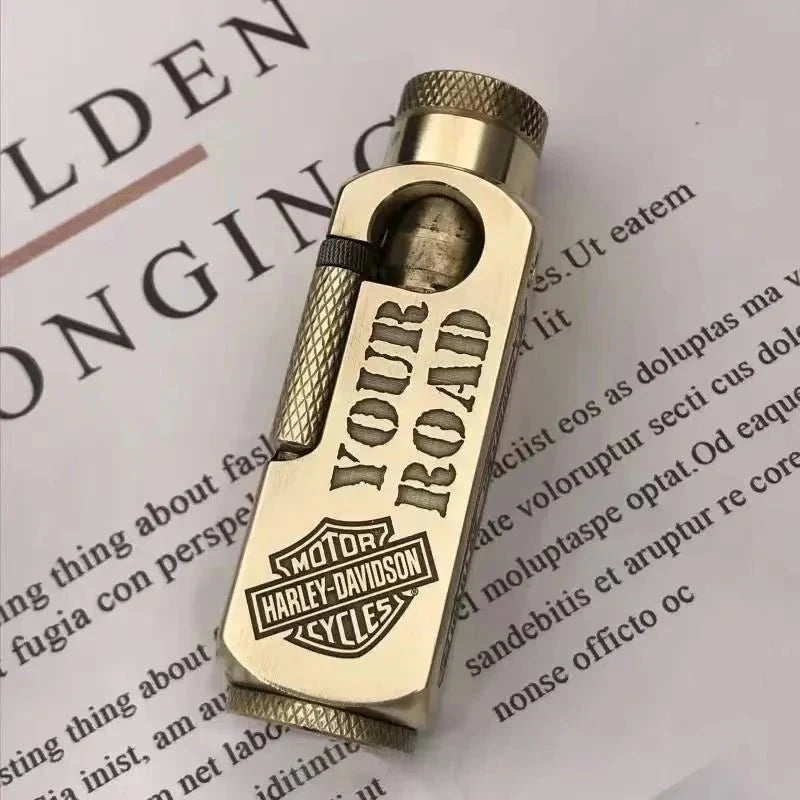 Luxury Japanese Brass Lighter – Premium Heavy - Duty Windproof Pocket Lighter - Quincelle.co