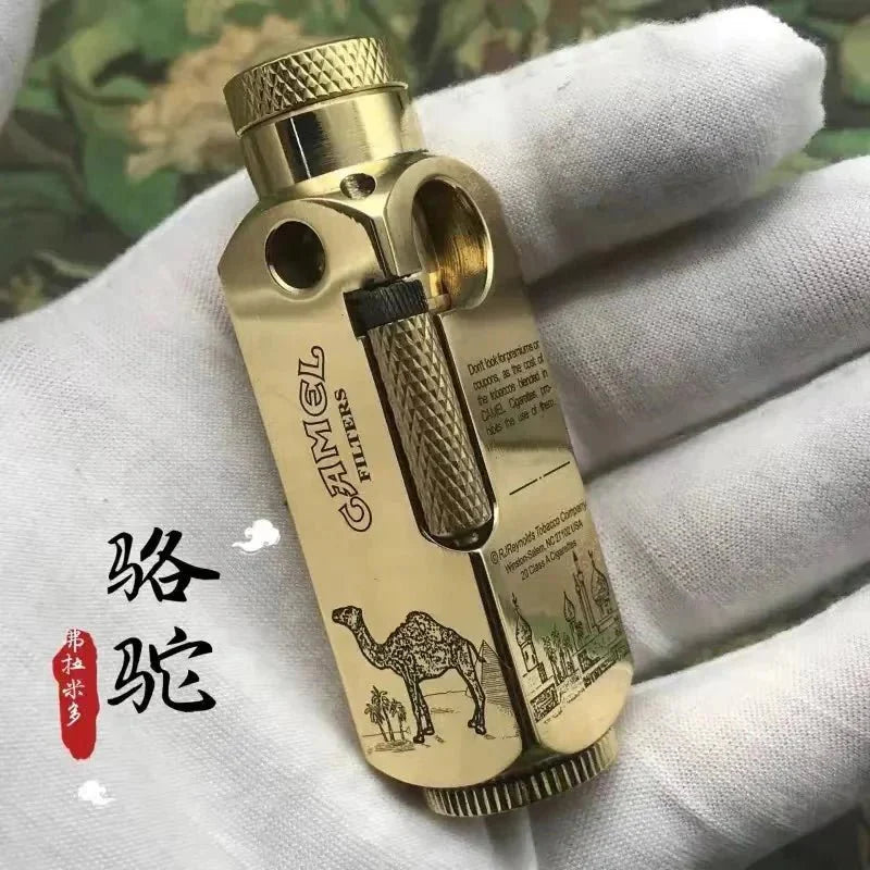 Luxury Japanese Brass Lighter – Premium Heavy - Duty Windproof Pocket Lighter - Quincelle.co