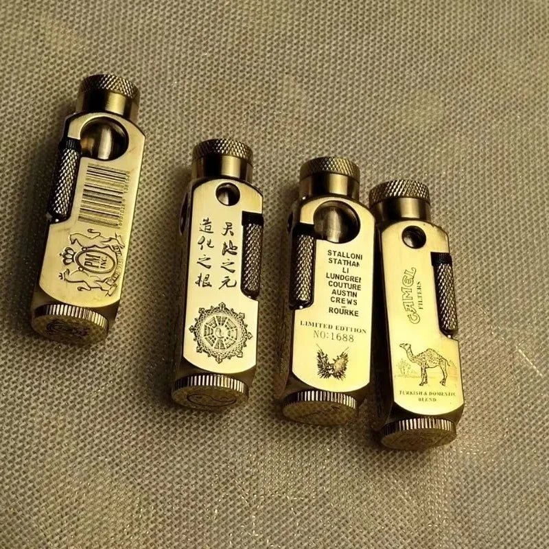 Luxury Japanese Brass Lighter – Premium Heavy - Duty Windproof Pocket Lighter - Quincelle.co