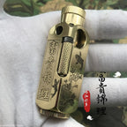 Luxury Japanese Brass Lighter – Premium Heavy - Duty Windproof Pocket Lighter - Quincelle.co