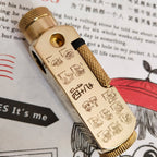 Luxury Japanese Brass Lighter – Premium Heavy - Duty Windproof Pocket Lighter - Quincelle.co