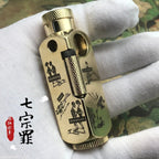 Luxury Japanese Brass Lighter – Premium Heavy - Duty Windproof Pocket Lighter - Quincelle.co