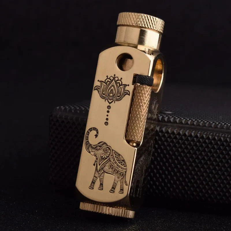 Luxury Japanese Brass Lighter – Premium Heavy-Duty Windproof Pocket Lighter — View 13
