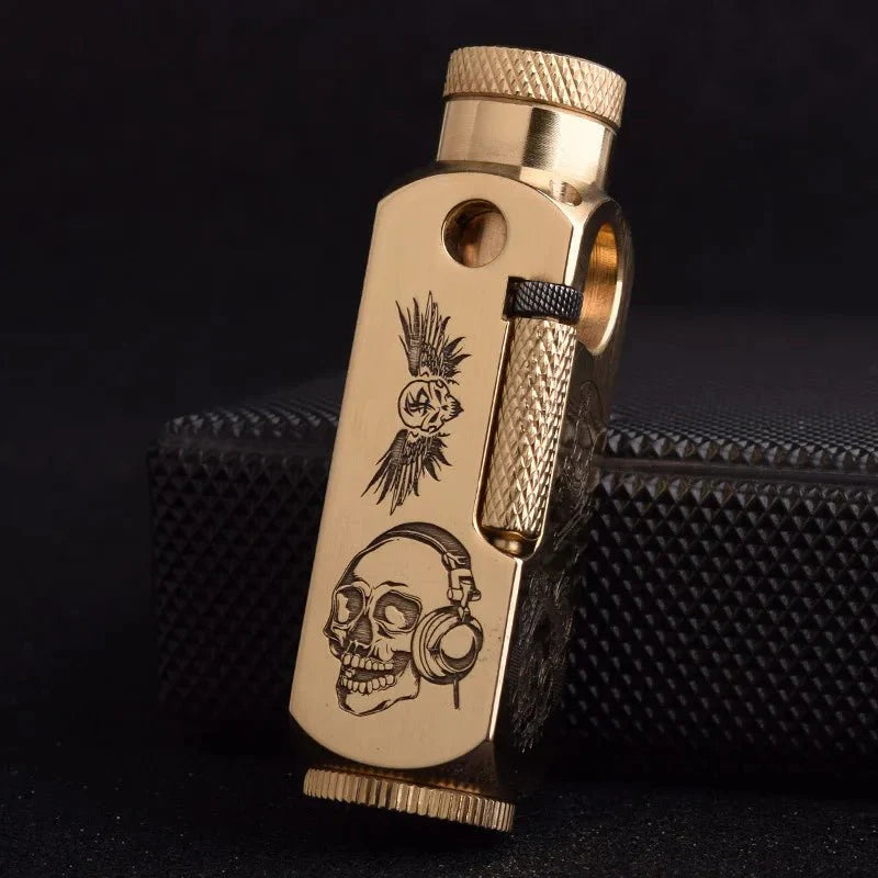 Luxury Japanese Brass Lighter – Premium Heavy-Duty Windproof Pocket Lighter — View 20