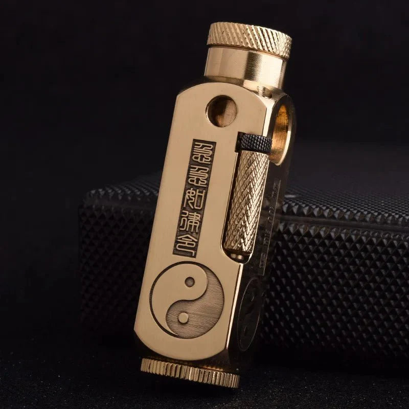 Luxury Japanese Brass Lighter – Premium Heavy-Duty Windproof Pocket Lighter — View 22