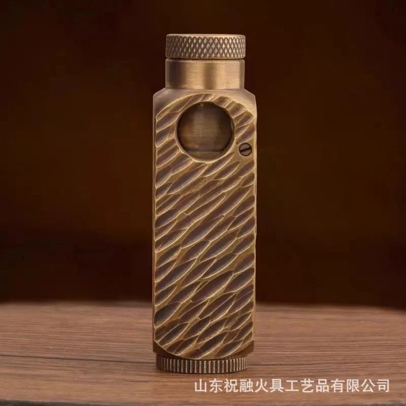 Luxury Japanese Brass Lighter – Premium Heavy-Duty Windproof Pocket Lighter — View 11