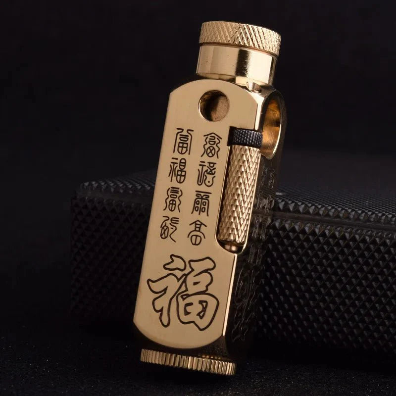 Luxury Japanese Brass Lighter – Premium Heavy-Duty Windproof Pocket Lighter — View 15