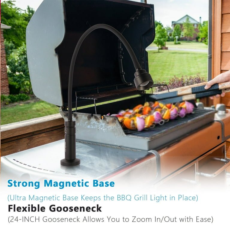 Magnetic BBQ Grill Light | 360° Flexible LED Outdoor Barbecue Lamp - Quincelle.co