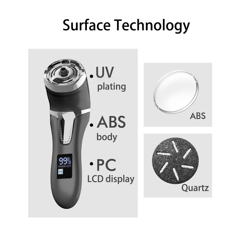 Professional Electric Foot Callus Remover – 3 Roller Heads, 2 - Speed, IPX6 Waterproof, USB Rechargeable - Quincelle.co