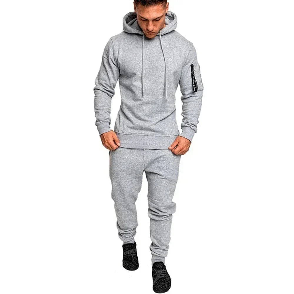 Mens Camouflage Tracksuit - Best 2 - Piece Sports Hoodie & Pants Set - Quincelle.co