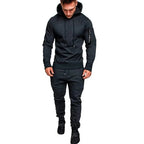 Mens Camouflage Tracksuit - Best 2 - Piece Sports Hoodie & Pants Set - Quincelle.co