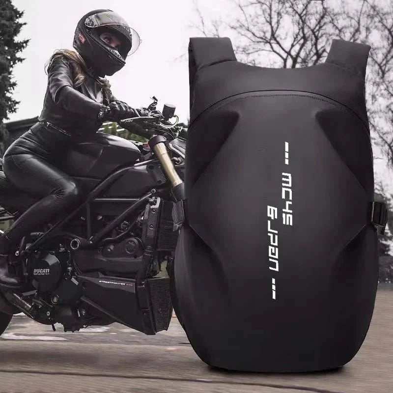 Motorcycle Backpack: Waterproof, Large Capacity, Full Helmet Bag - Quincelle.co
