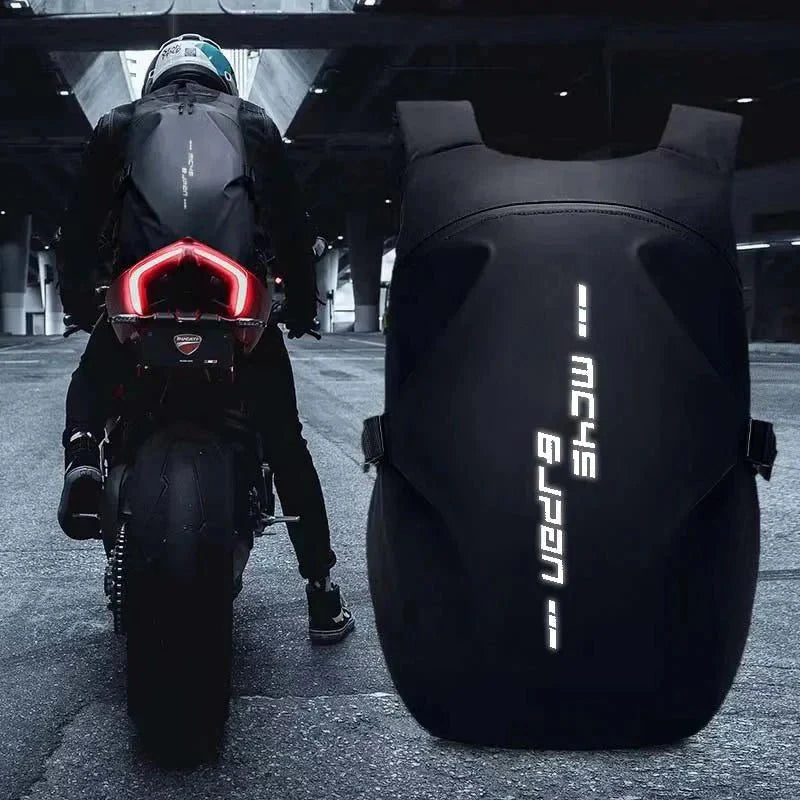 Motorcycle Backpack: Waterproof, Large Capacity, Full Helmet Bag - Quincelle.co