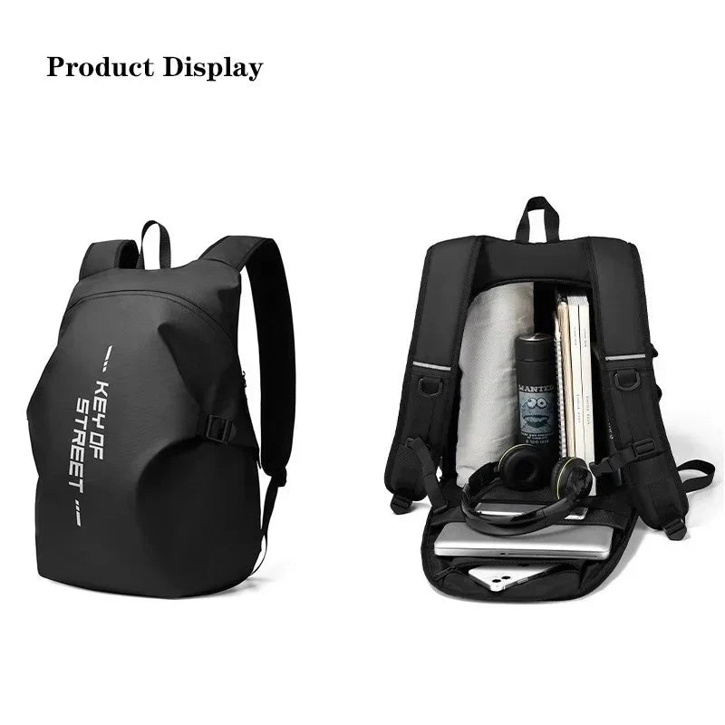 Motorcycle Backpack: Waterproof, Large Capacity, Full Helmet Bag - Quincelle.co
