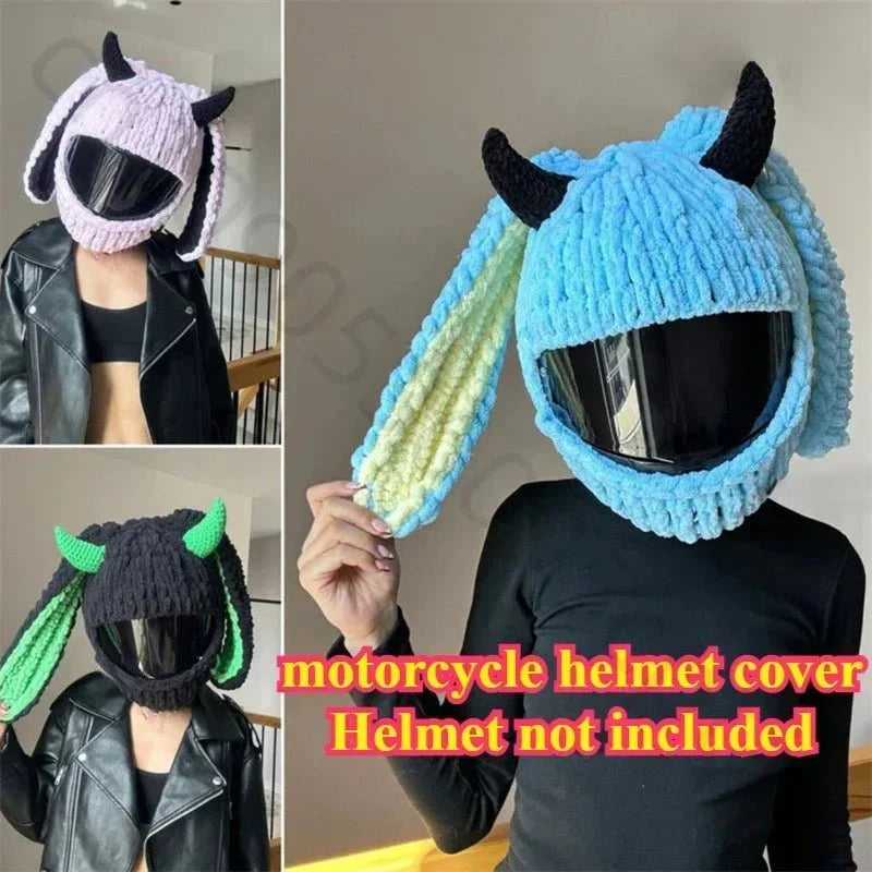 Motorcycle Helmet Cover – Fun & Decorative Full - Face Helmet Accessory - Quincelle.co