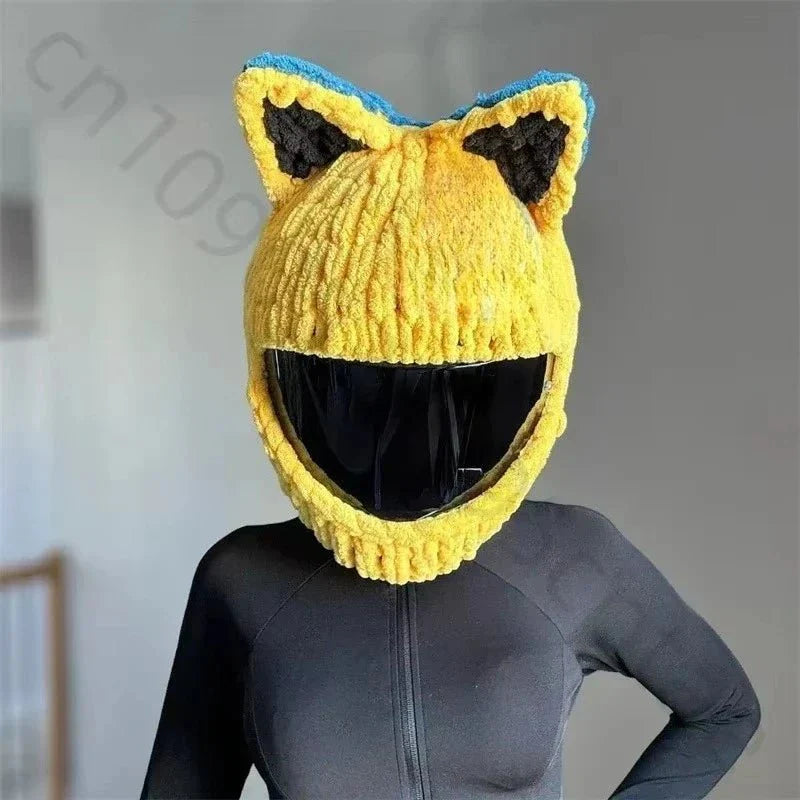 Motorcycle Helmet Cover – Fun & Decorative Full - Face Helmet Accessory - Quincelle.co