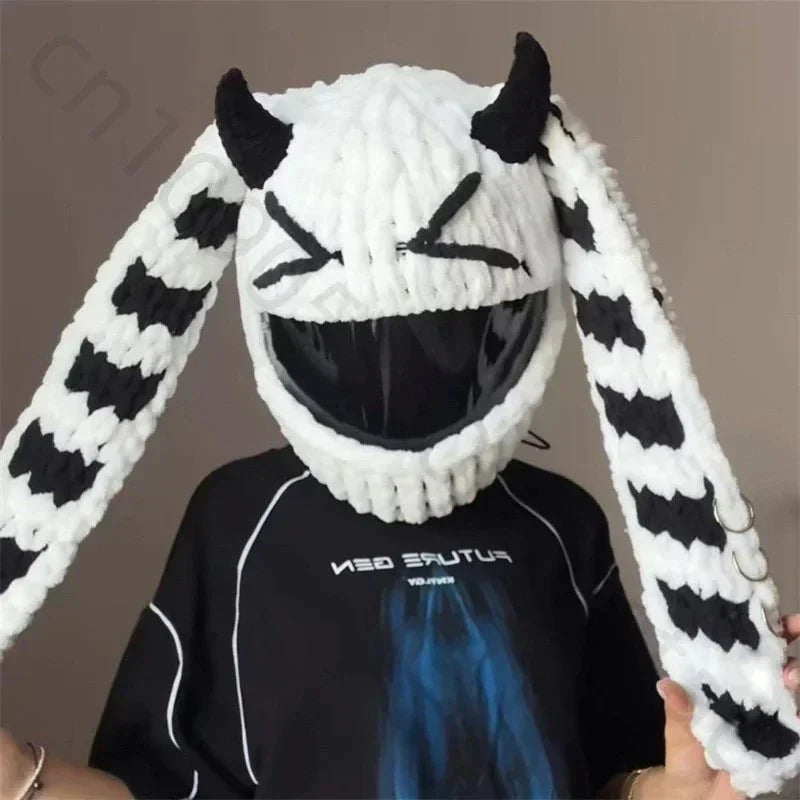 Motorcycle Helmet Cover – Fun & Decorative Full - Face Helmet Accessory - Quincelle.co