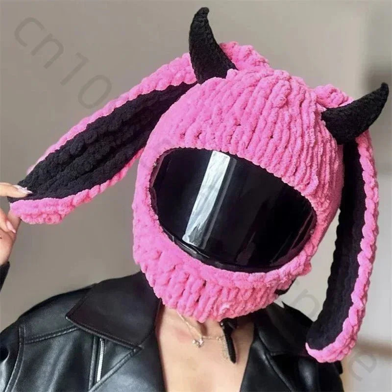 Motorcycle Helmet Cover – Fun & Decorative Full - Face Helmet Accessory - Quincelle.co