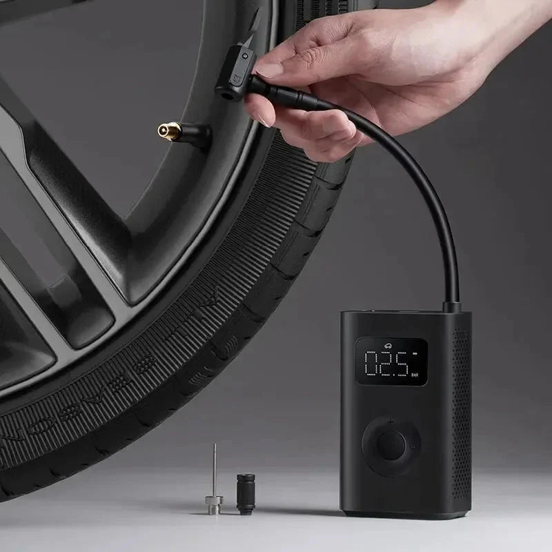 Portable Cordless Tire Inflator Air Pump 150PSI Digital Auto Shut - Off USB - C Rechargeable LED - Quincelle.co