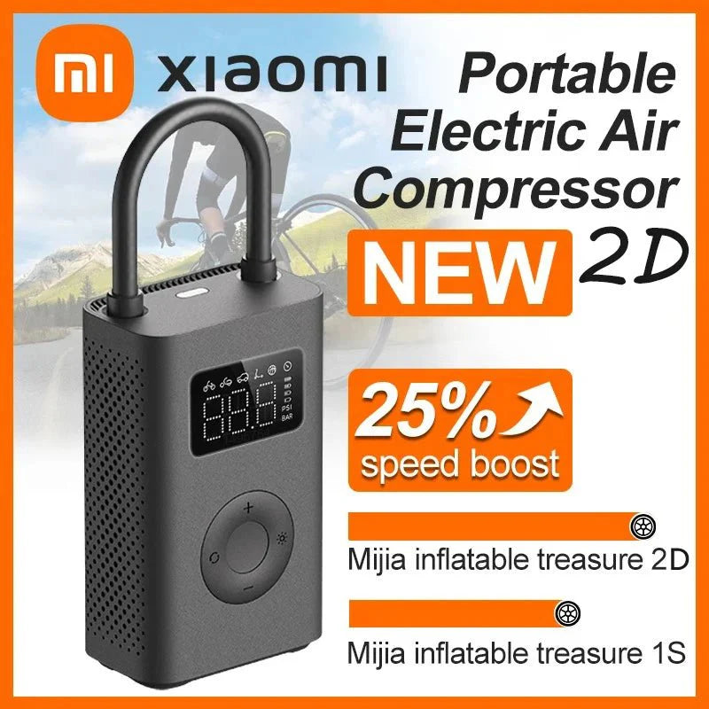Portable Cordless Tire Inflator Air Pump 150PSI Digital Auto Shut - Off USB - C Rechargeable LED - Quincelle.co