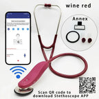 Premium Bluetooth Digital Stethoscope – Wireless 40x Amplified Sound with OLED Display - Quincelle.co