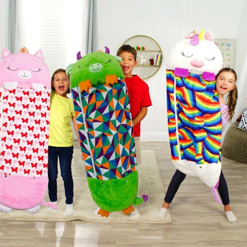 Quincelle 2-in-1 Kids Convertible Pillow Sleeping Bag - Best Plush Gift Fo... — View 2