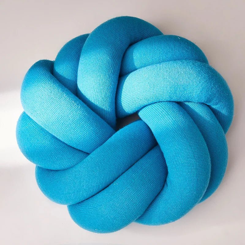 Regina Cotton DIY Hand Knot Back Cushion – Cozy Decorative Lumbar Pillow - Quincelle.co