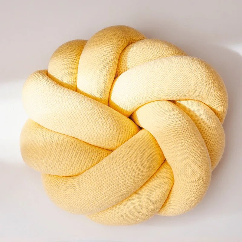 Regina Cotton DIY Hand Knot Back Cushion – Cozy Decorative Lumbar Pillow - Quincelle.co
