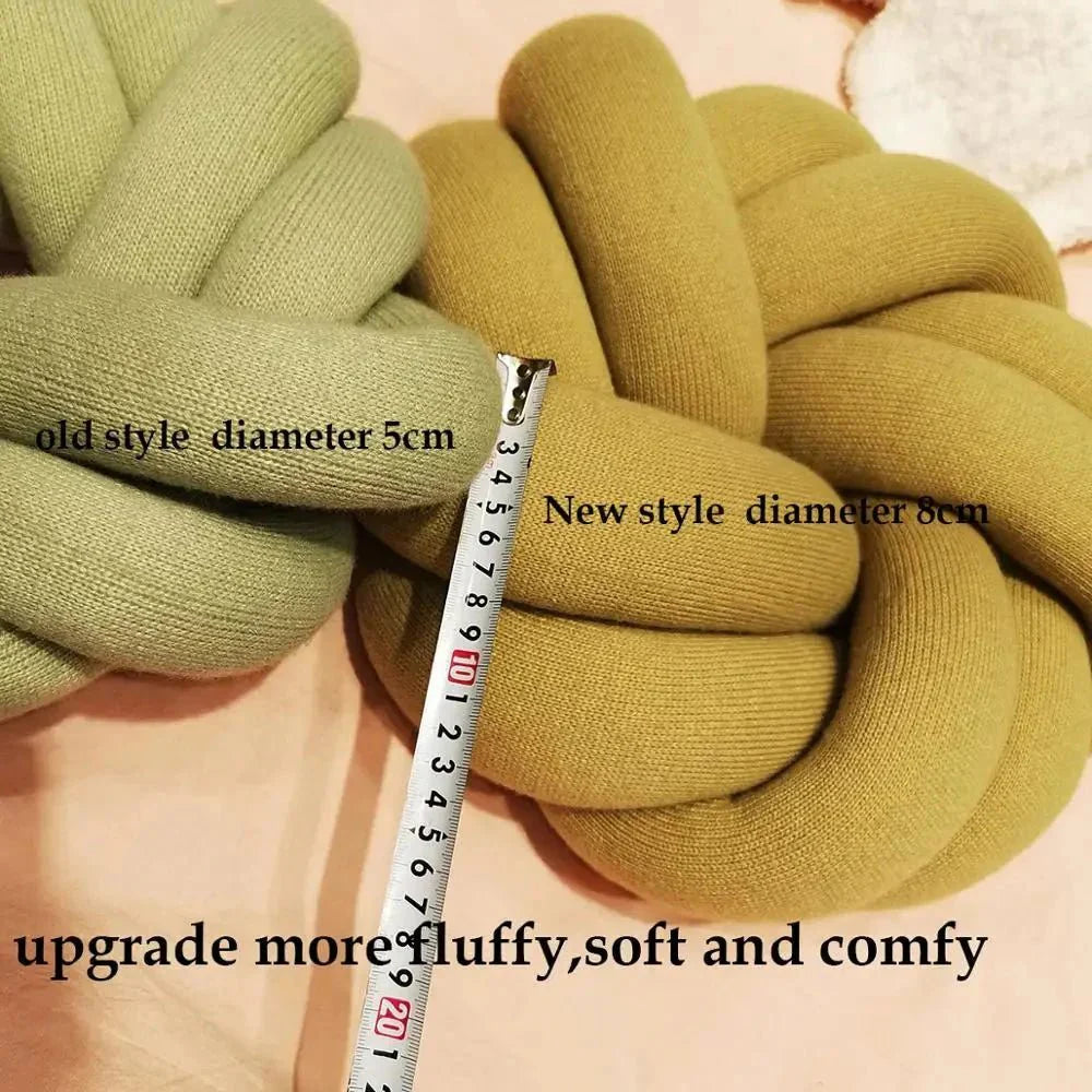 Regina Cotton DIY Hand Knot Back Cushion – Cozy Decorative Lumbar Pillow - Quincelle.co