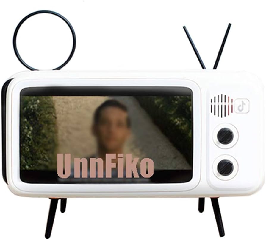 Retro Mini TV Bluetooth Speaker & Phone Holder | 2 - in - 1 Portable Wireless Audio - Quincelle.co