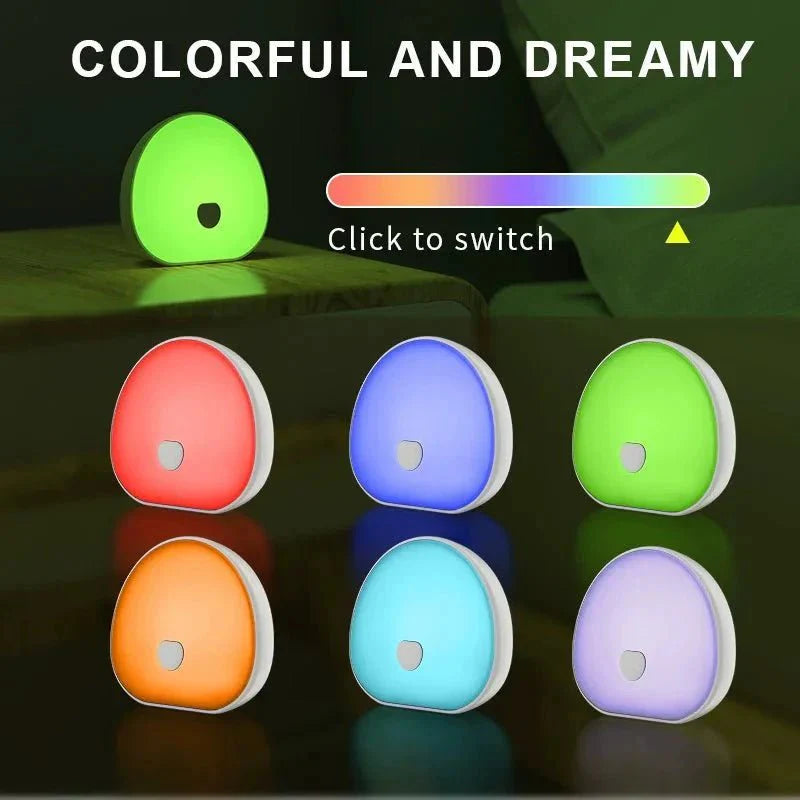 RGB Sleep White Noise Machine: Rechargeable LED Night Light & Relaxing Audio - Quincelle.co
