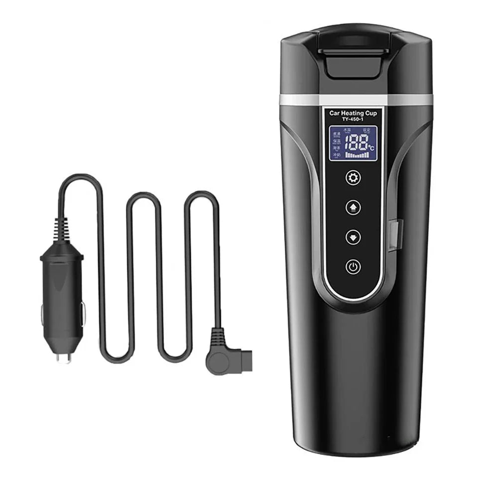 Self - Heating Smart Coffee Mug Temperature Control LED Display USB - C Rechargeable - Quincelle.co